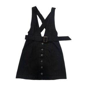 Women's black overall skirt